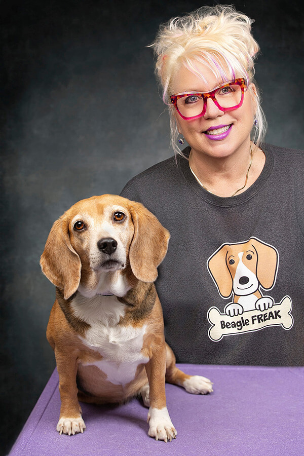 Kimberly Smith and her dog Teddie.